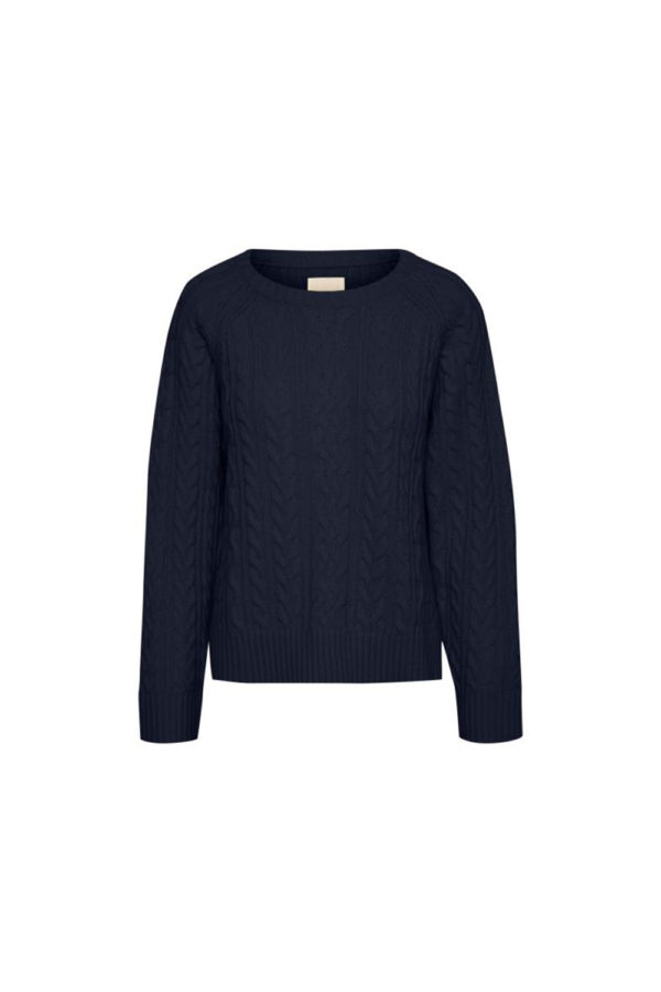 PartTwo Melena Cable knit Navy jumper 30306562 1