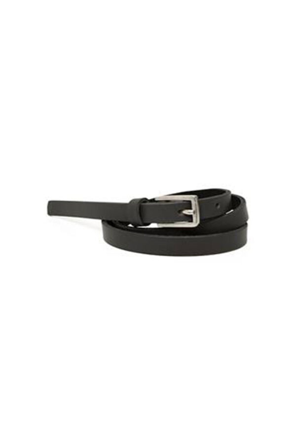PartTwo black skinny leather belt
