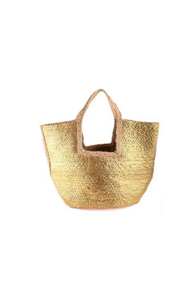 Resort Gold Jute Tote bag