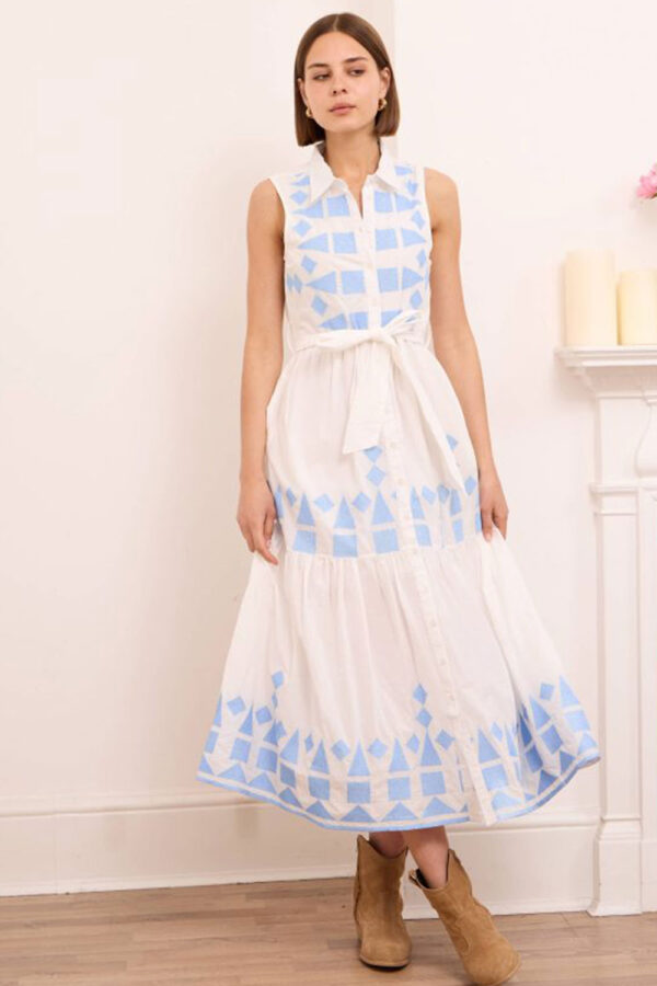 Whitney Maxi cotton shirt dress
