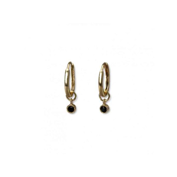 YAYA 1333120 111 small hoop earrings with charm