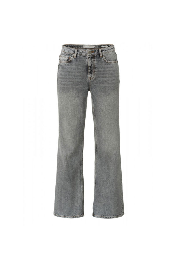 YAYA High waist wide flare grey jeans