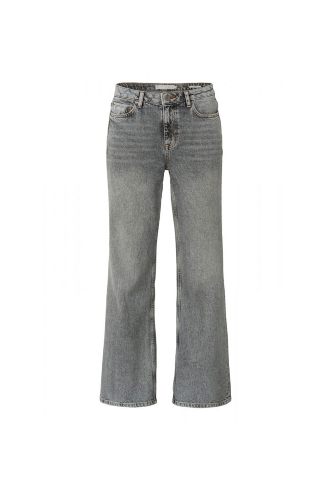 YAYA High waist wide flare grey jeans