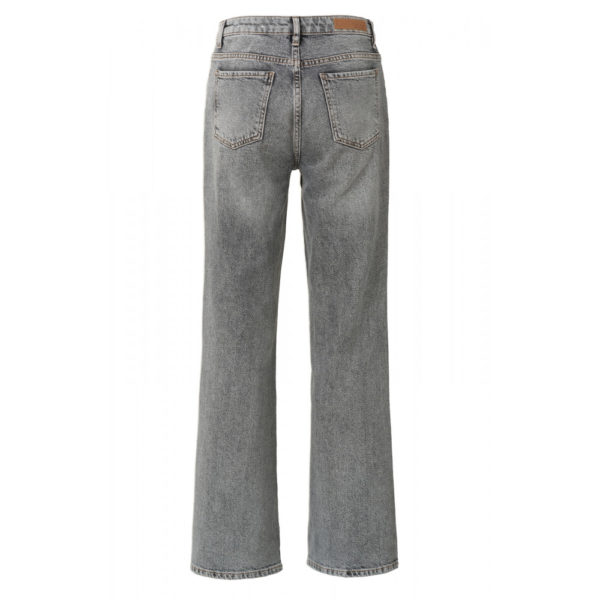 YAYA back wide flare denim with high waist and pockets in length 32