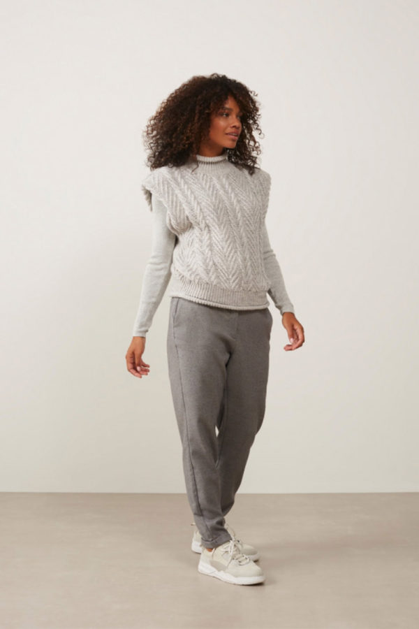 YAYA tweed jogging pant