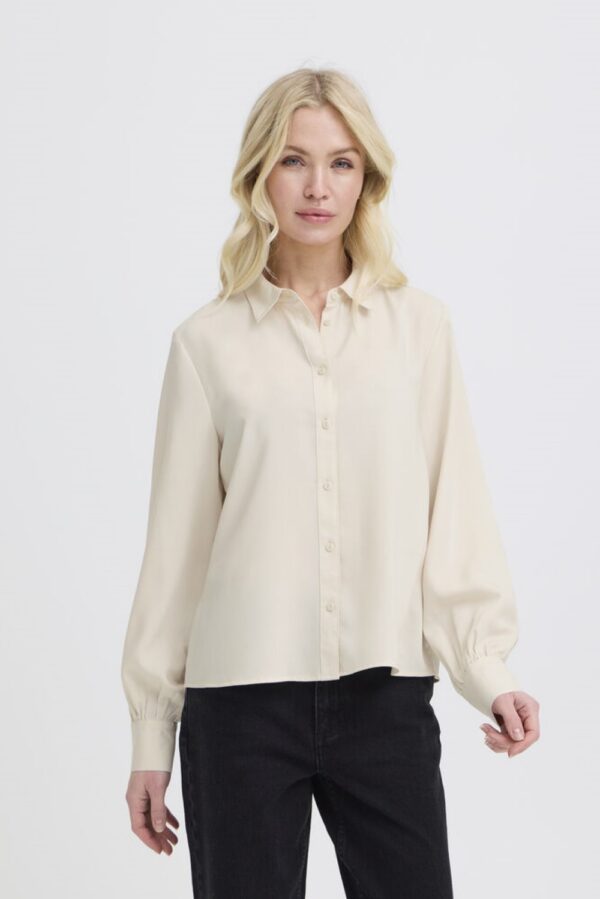 b.young byfaduma cream shirt