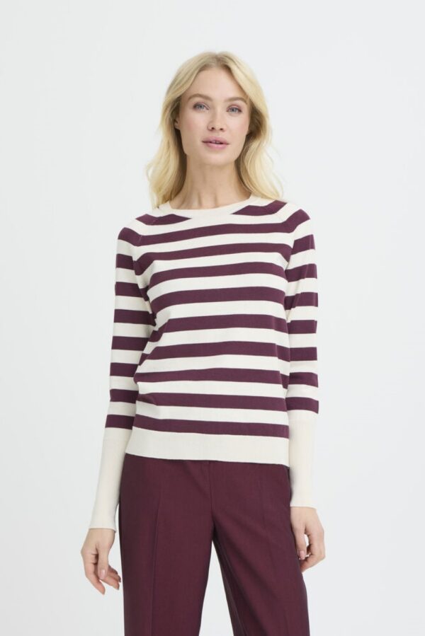 b.young bymmorla fig stripe jumper