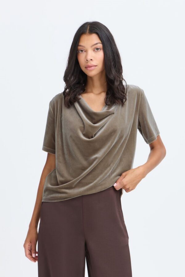 b.young byperlina draping velvet top