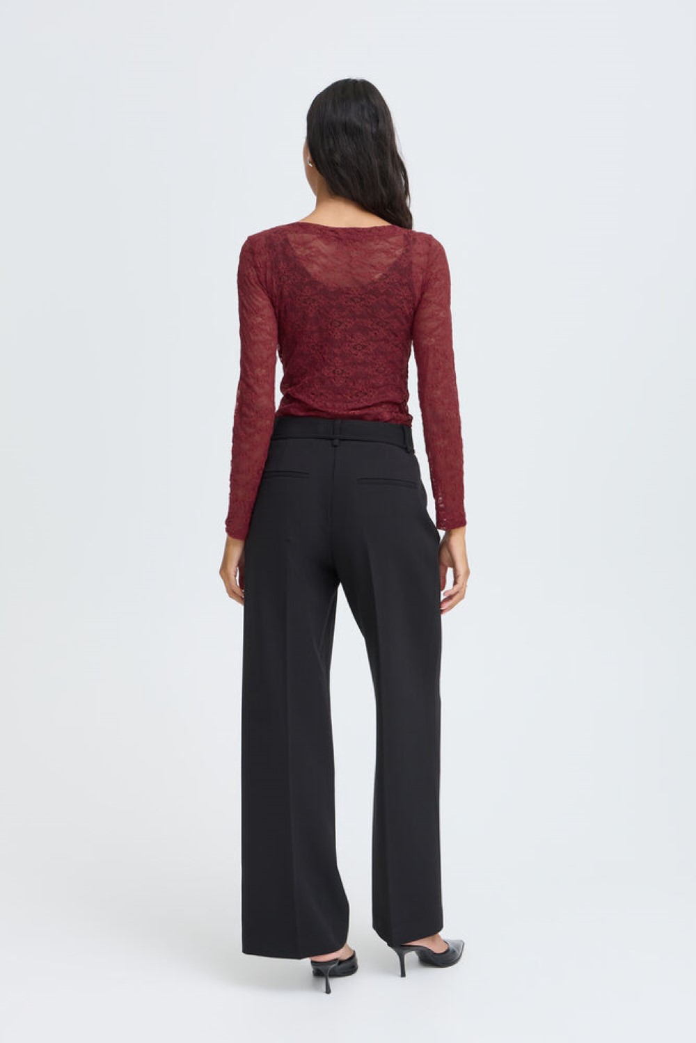 b.young bypriya red lace top2