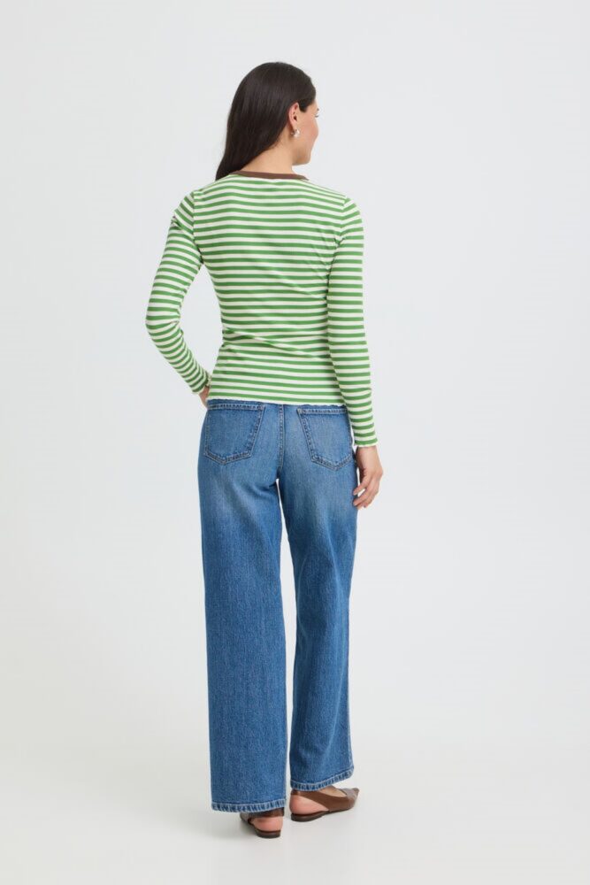 b.young bysinne green stripe t shirt2