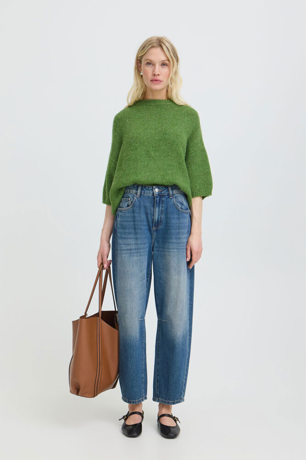 be.young green short sleeve jumper