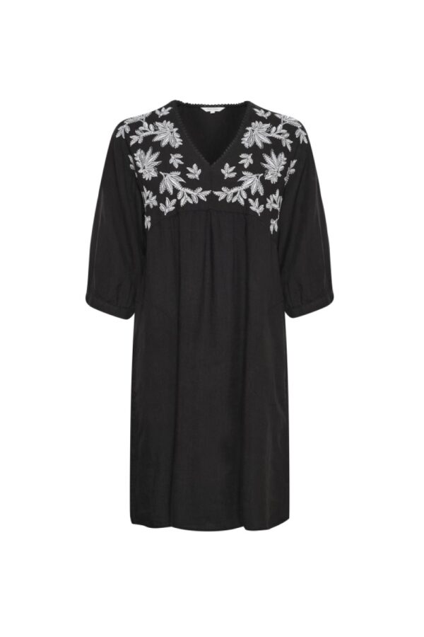black embroidery giazella linen dress part two