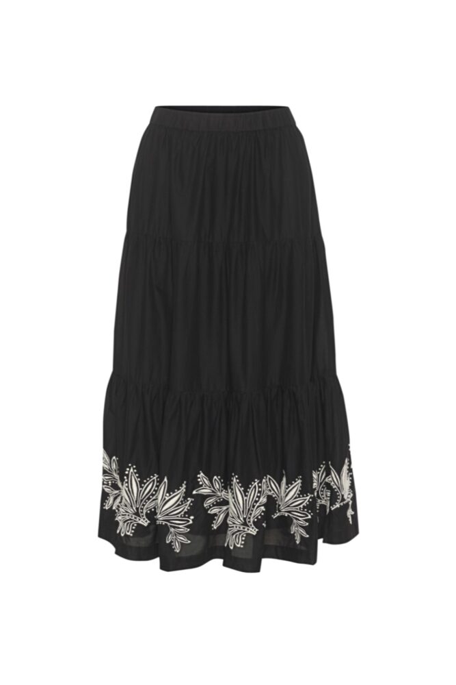 black gyrithe skirt 30308827