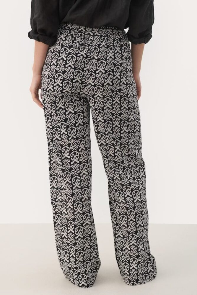black small graphic print gabrella trousers part two2