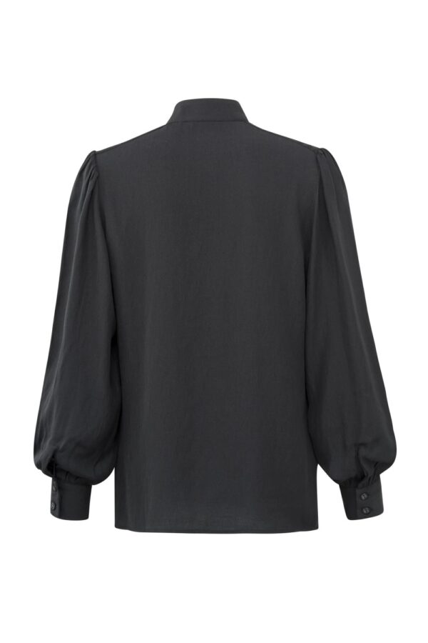 blouse with high neck long sleeves and ruffled details phantom yaya3
