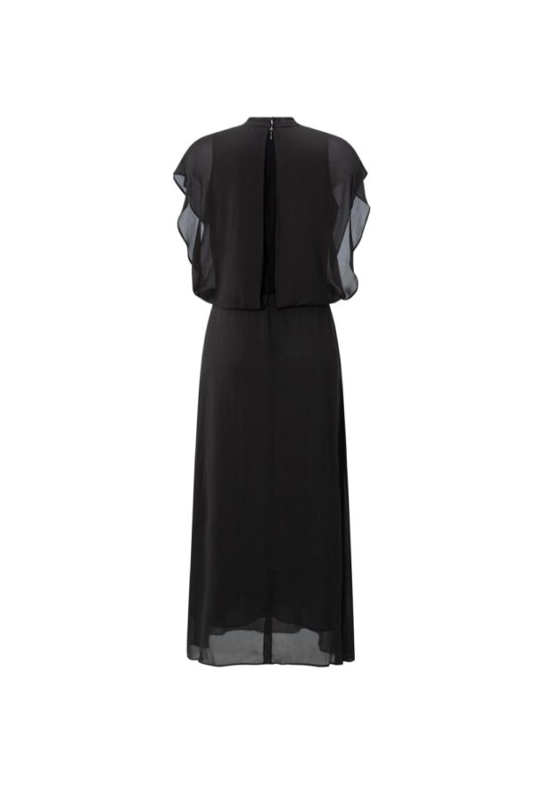 dress with high neck and cap sleeves in flowy fit phantom yaya3