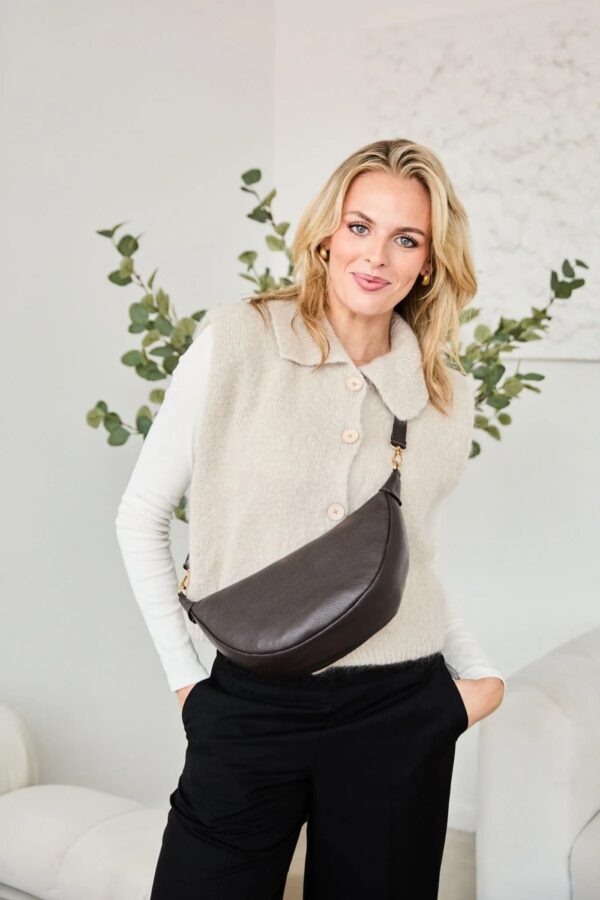elie beaumont hobo brown bag