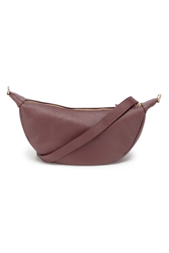 elie beaumont hobo burgundy bag1