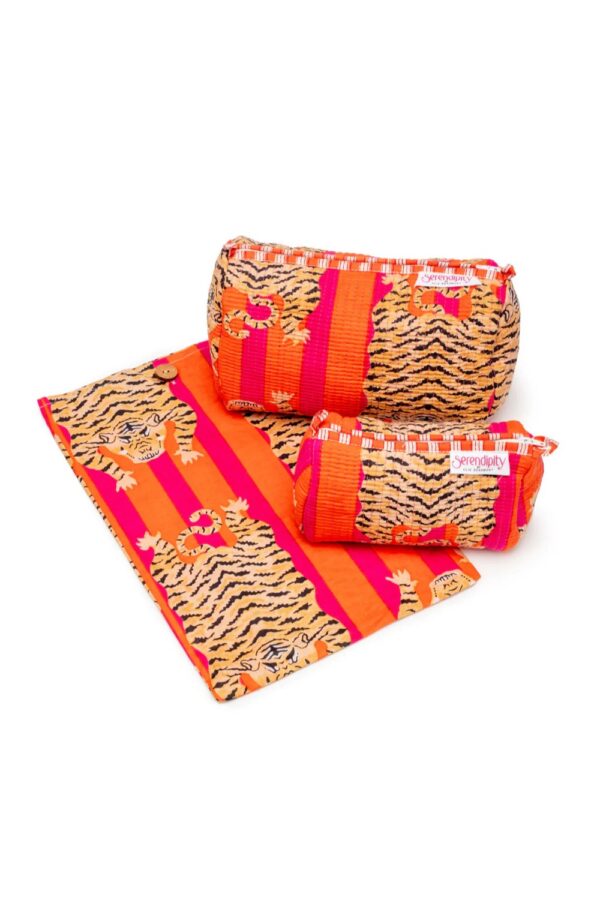 elie beaumont serendipity cosmetic bags tibetan tiger