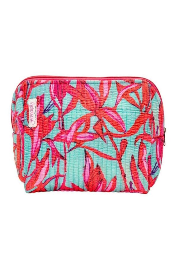 elie beaumont serendipity velvet vanity bag coral lily