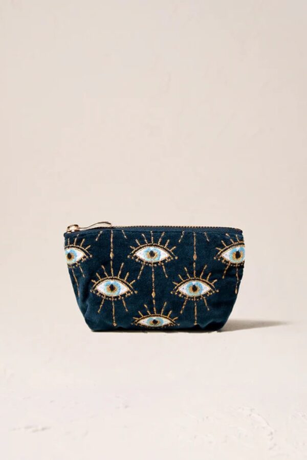 elizabeth scarlett Mystical Eye Ink Blue Coin Purse