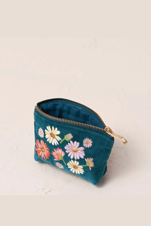 flower coin purse inside