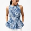 french connection charlotte denim top 72YEF