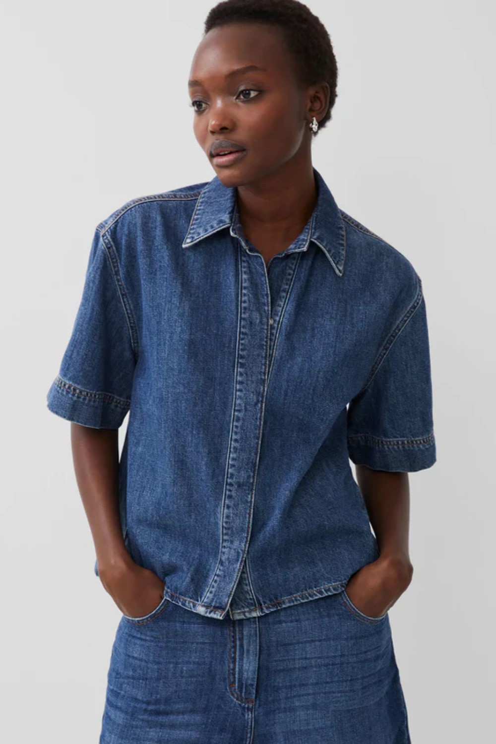 French connection denim shirt dress clearance