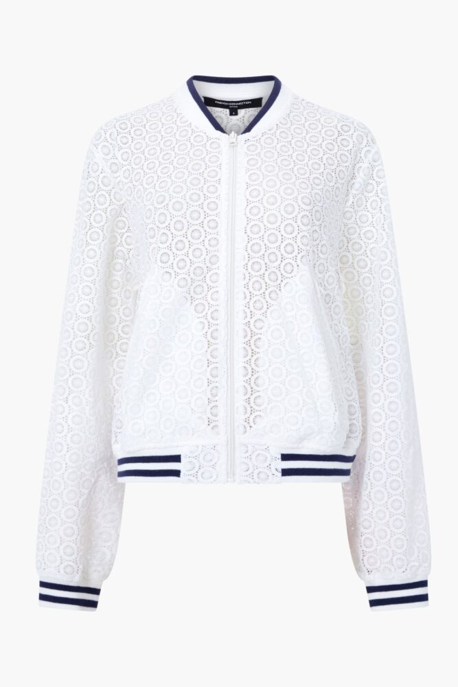 french connection lace bomber