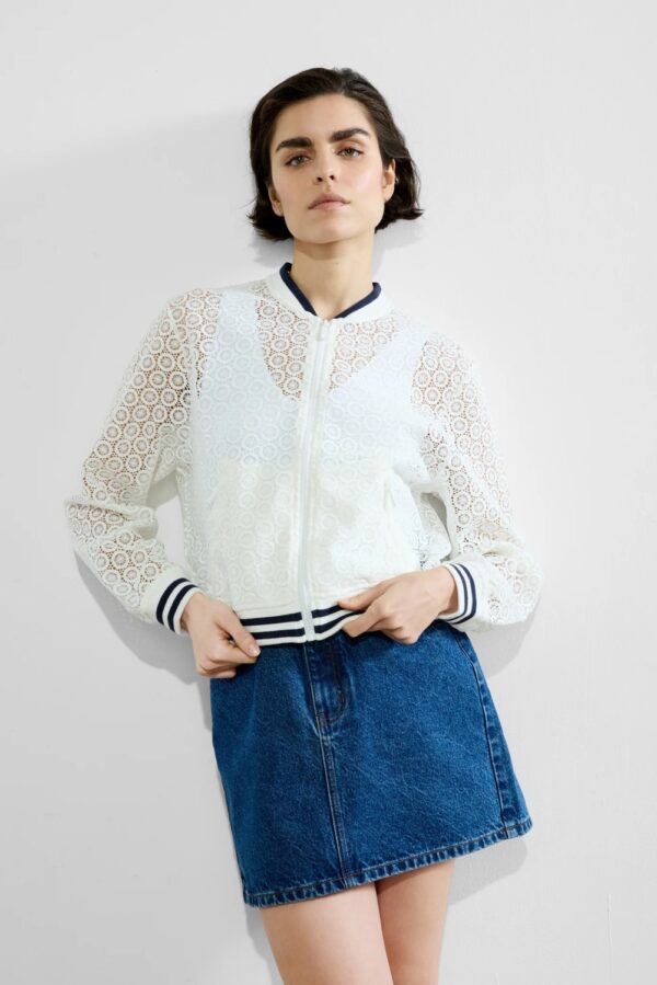 french connection lace bomber1