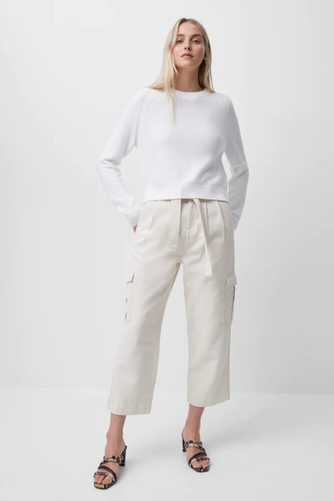 french connection lilly mozart white jumper