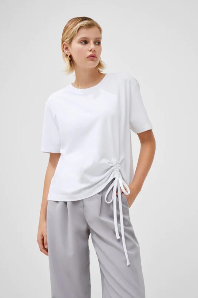 french connection rallie white tshirt