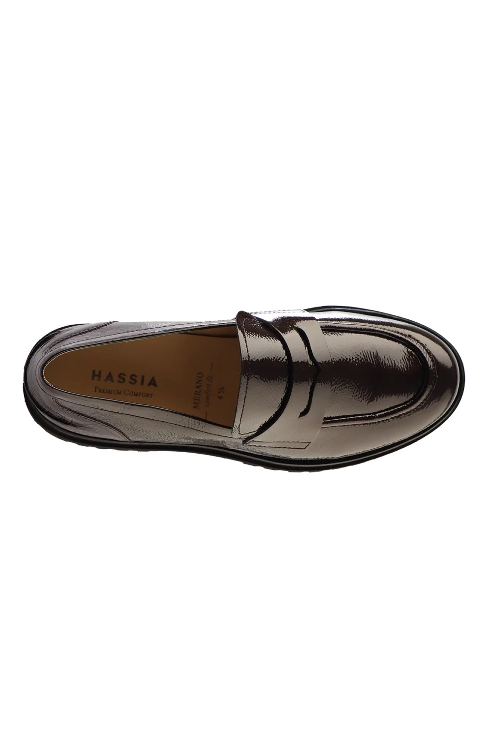 hassia merano brown patent loafers3