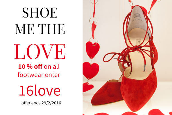 Shoe Me The Love - 10% Off All Footwear with Code 16love - jojo Boutique