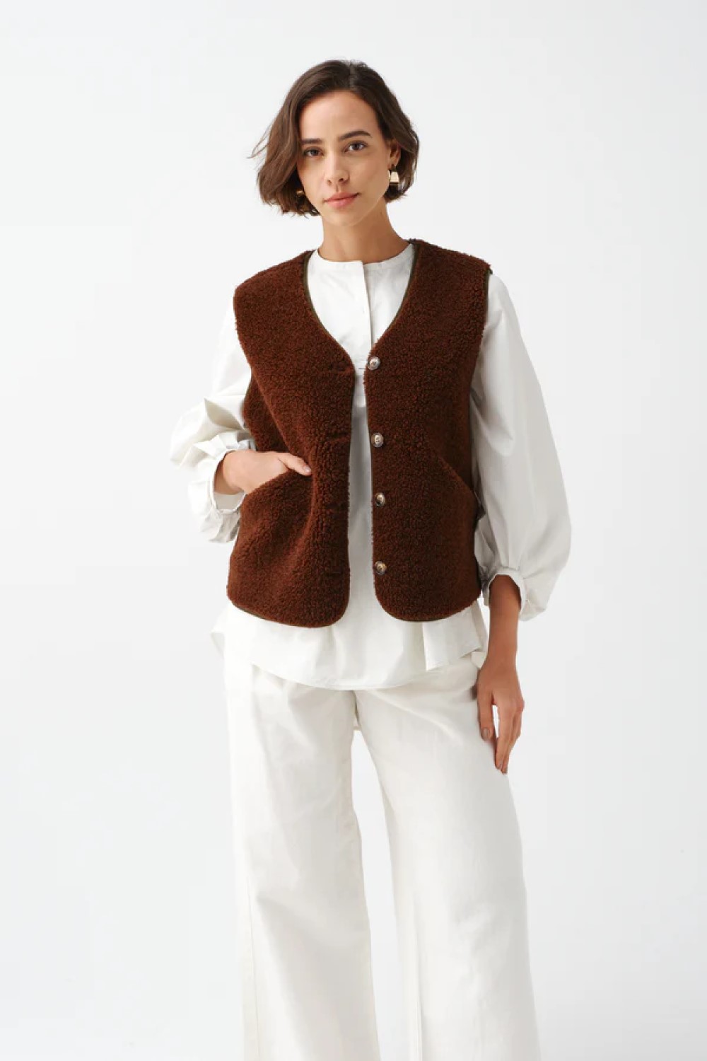 helen moore Country Gilet Walnut