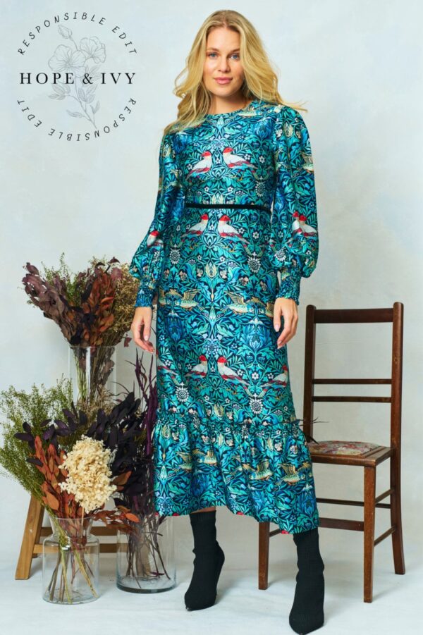 hope ivy paisley william morris dress