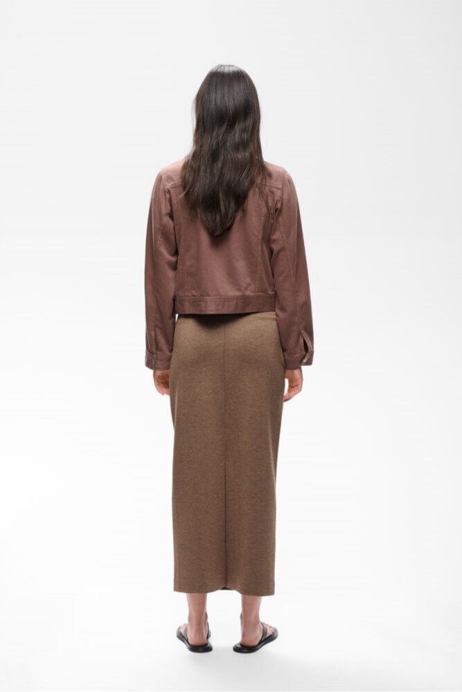 inwear aida melange skirt brown2