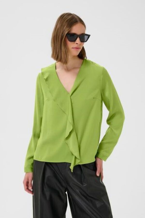inwear auda green blouse