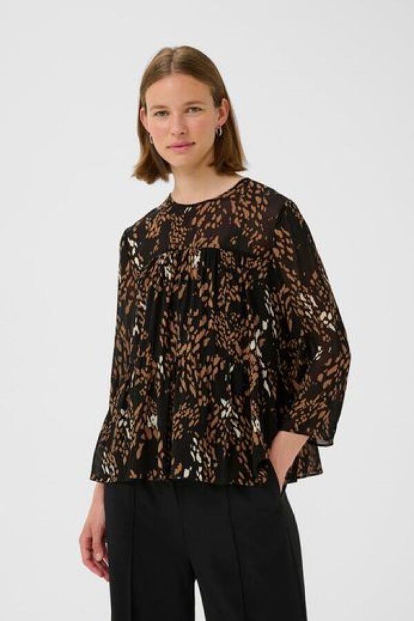 inwear averie black blouse