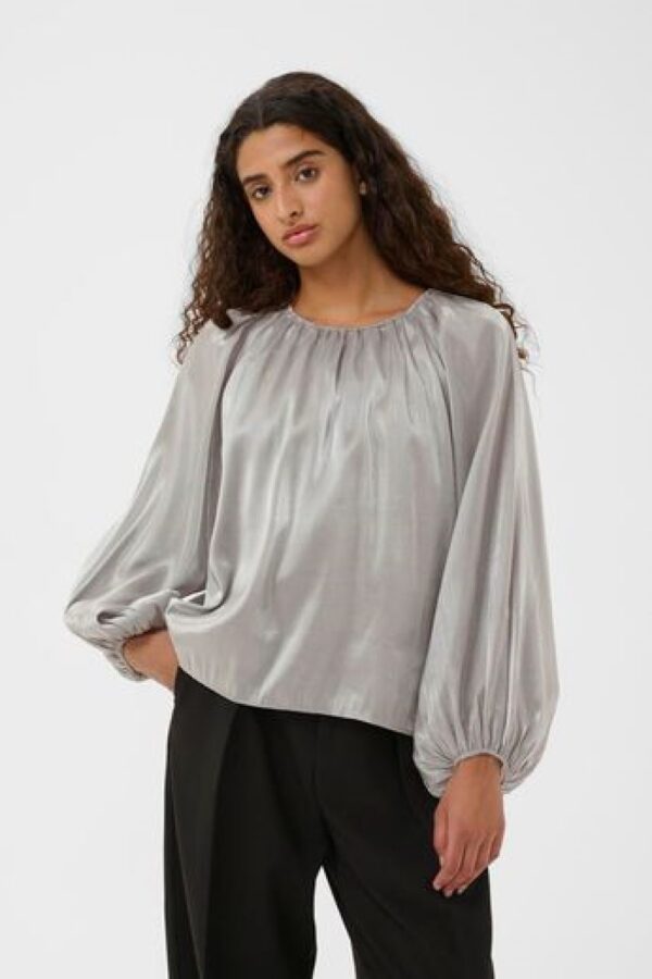 inwear daphne silver blouse