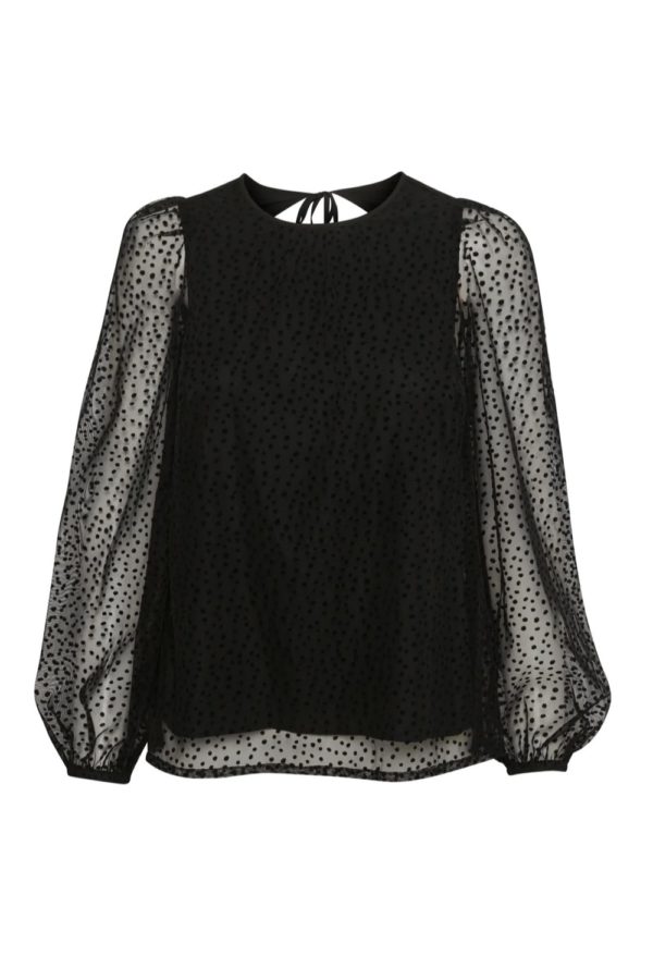 inwear femke black sheer blousemain