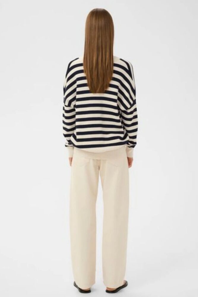inwear foster v neck jumper stripe1