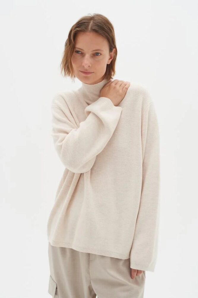 inwear french oak melange rudiiw open back pullover(main)