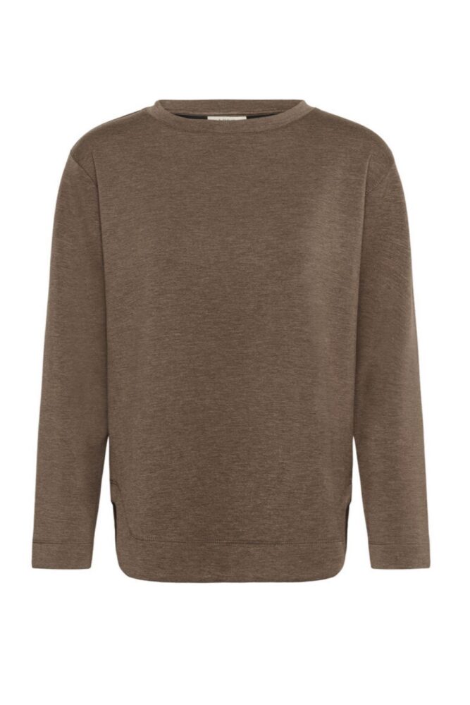inwear gincent melange crewneck brown