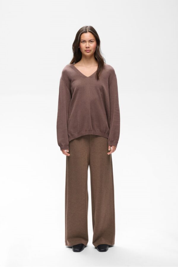 inwear gincette melange brown trousers