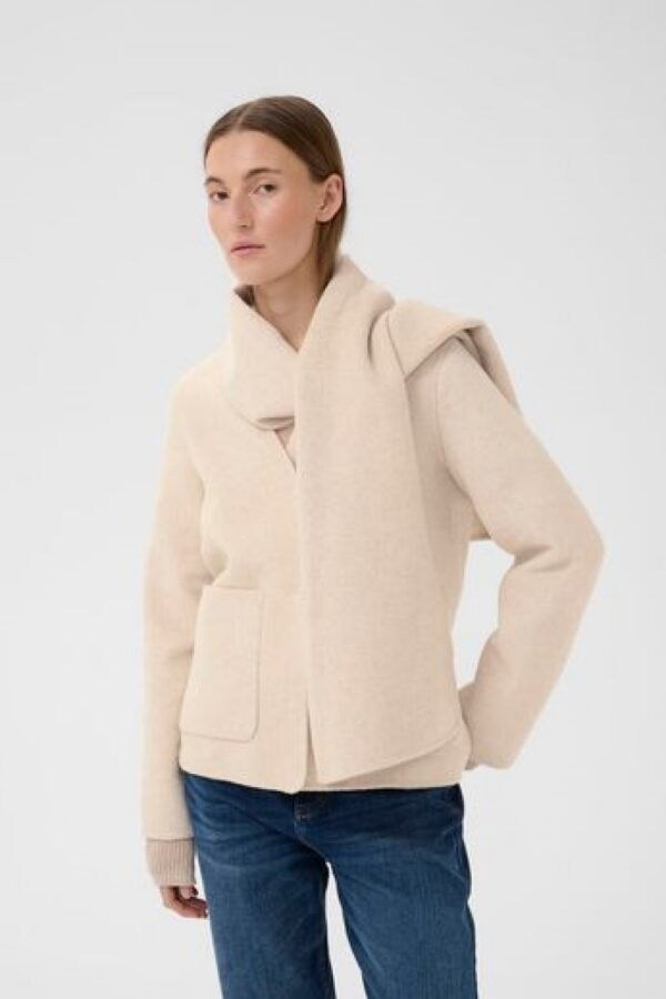 inwear haizley scarf coat