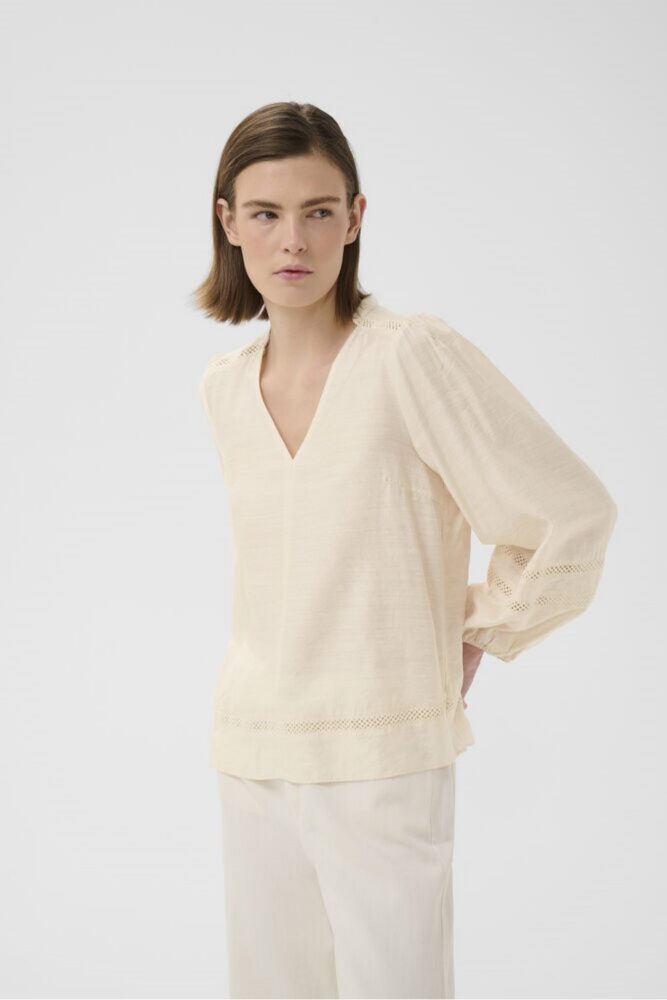 inwear henna cream blouse