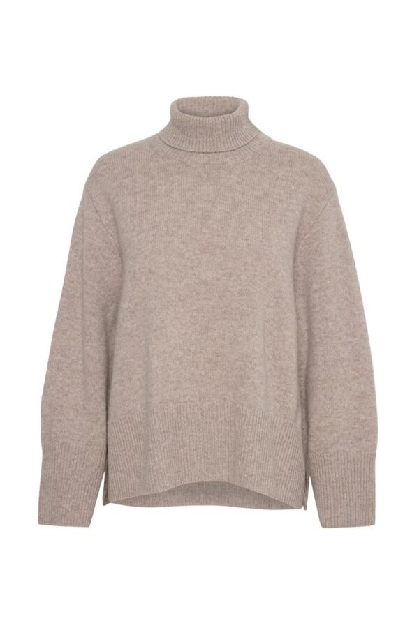 inwear mocha grey melange jaxyiw turtleneck(gallery1)
