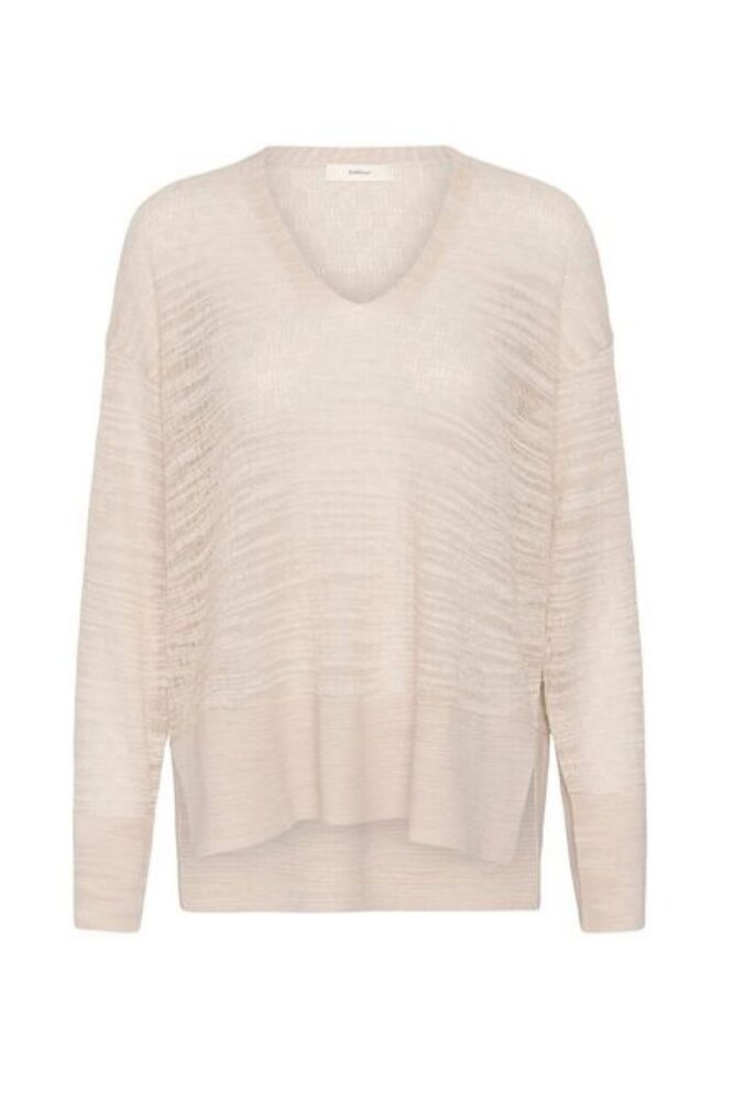 inwear nita v neck jumper ecru1