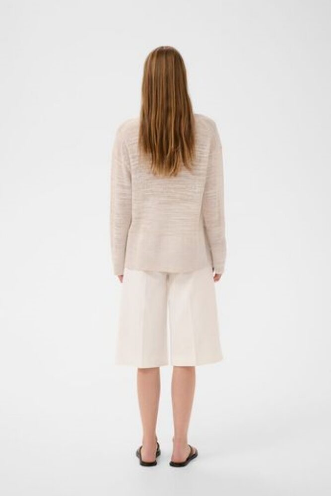 inwear nita v neck jumper ecru2